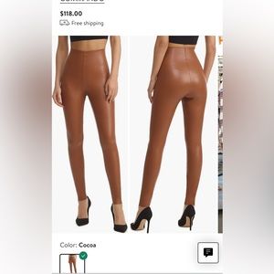 Commando Faux leather leggings cocoa